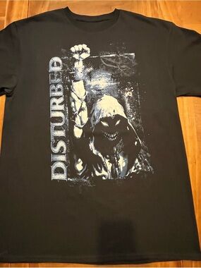 Disturbed "The Guy" Raised Fist Graphic Band T-Shirt Licensed 2024 Merch Size L